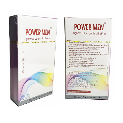 Bao Cao Su Size Nhỏ 49mm - Kéo Dài Thời Gian - Power Men Tighter Longer Ultrathin - 12s