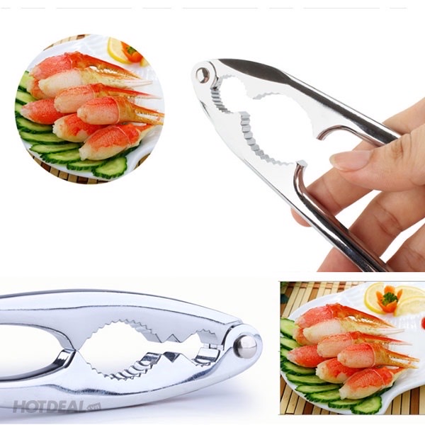 Dụng cụ kẹp càng cua ,ghẹ và tách các loại vỏ hạt cứng bằng inox không gỉ nhỏ gọn tiện lợi dễ sử dụng