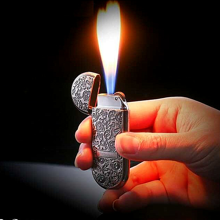 Hộp Quẹt Lửa Ga Đá Khắc Họa Tiết Cực Đẹp BCZ 711