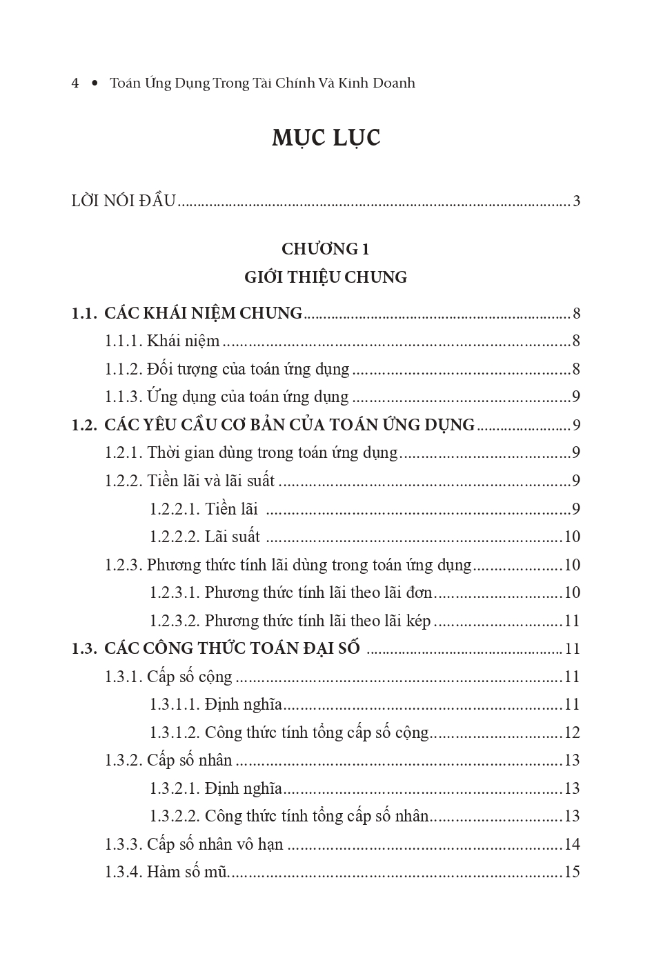 Toán Ứng Dụng Trong Tài Chính Và Kinh Doanh