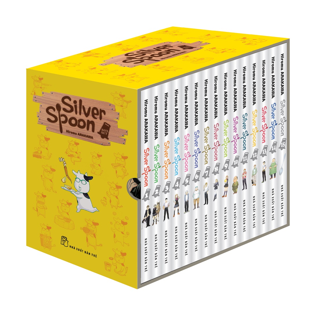 Silver Spoon (Boxset Trọn Bộ 15 Cuốn) - Tặng Kèm Shikishi