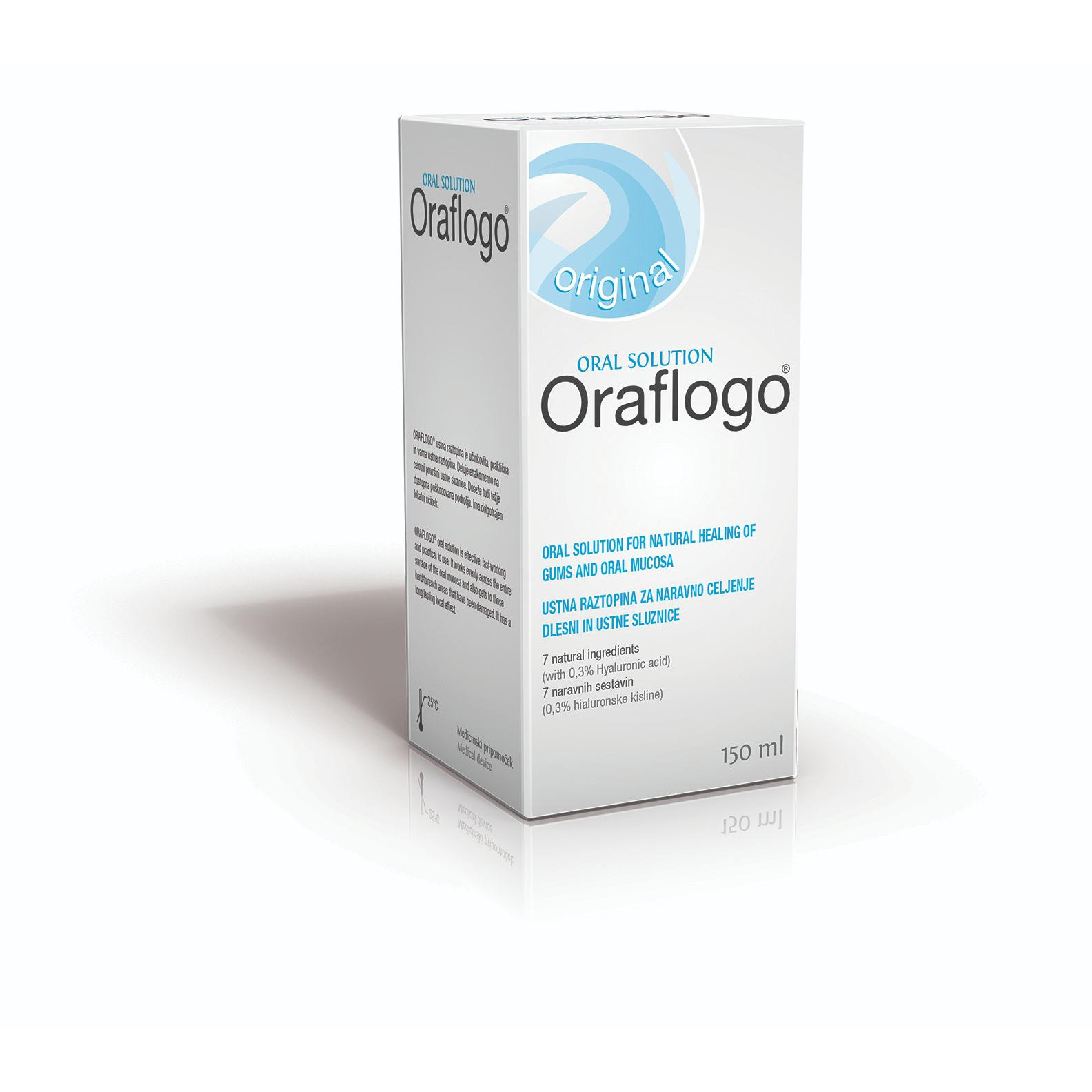 Nước súc miệng kiểm soát nhiệt miệng, sưng, viêm nướu Oraflogo Oral Solution Chai 150ml (Date 9/2023)