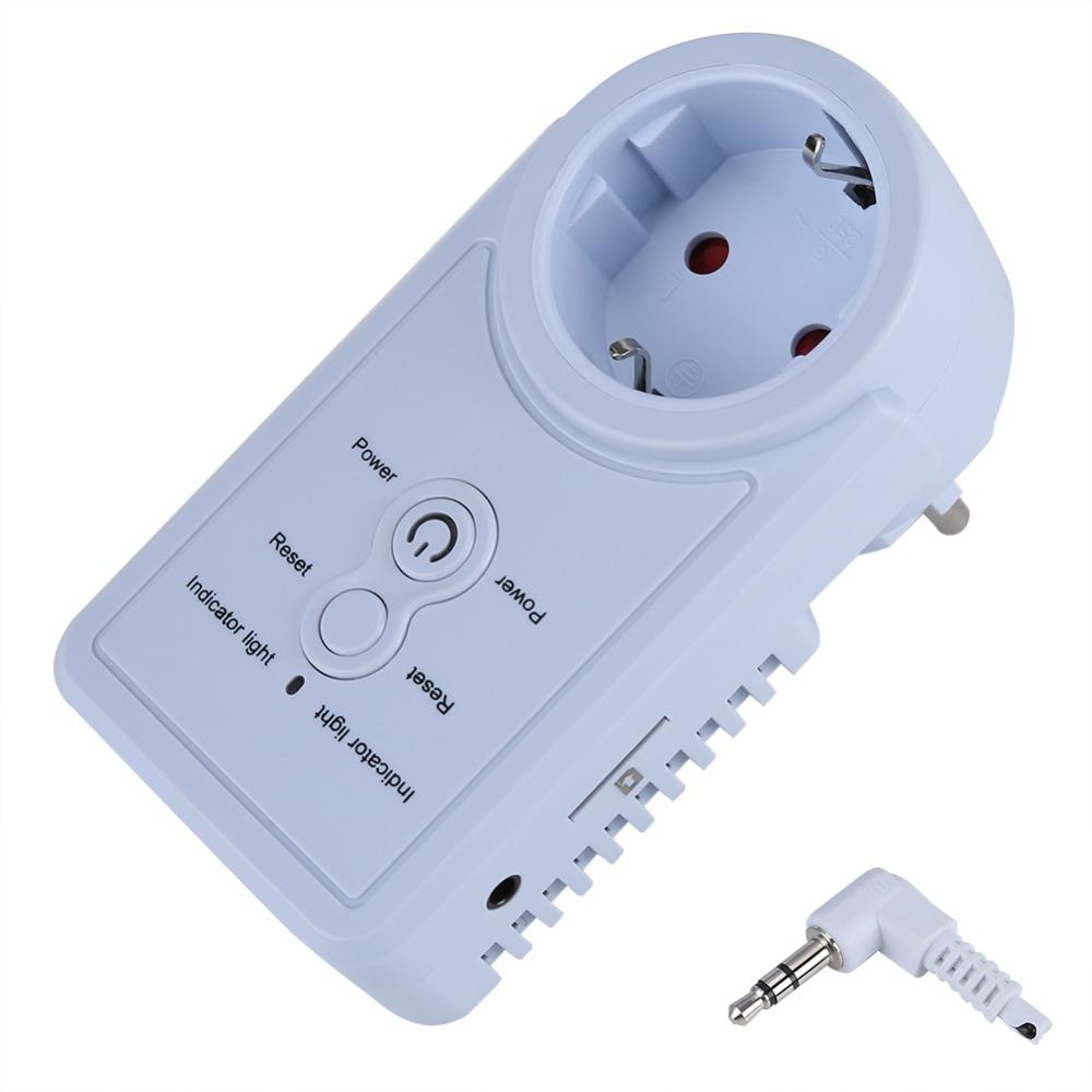 GSM ổ cắm thông minh điều khiển SMS POWER POWER GSM Outlet Socket Công tắc tường với cảm biến nhiệt độ Điều khiển nhiệt độ thông minh
