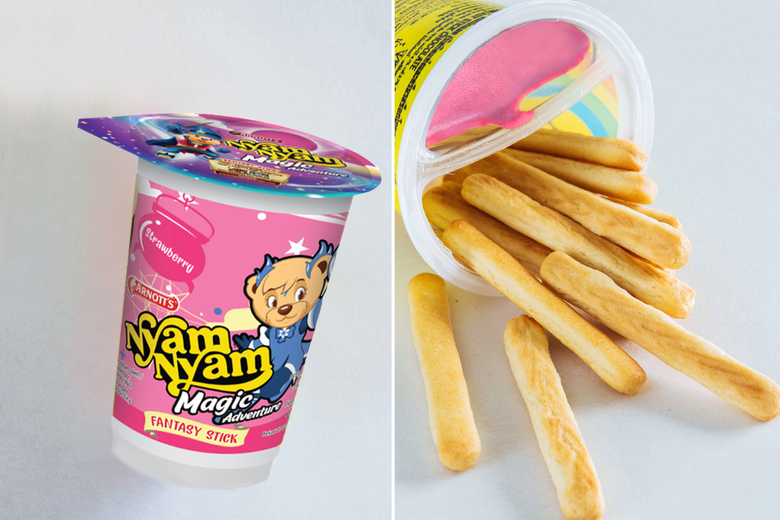 Bánh Que Chấm Kem Dâu Arnott's Nyam Nyam 25g (Thương Hiệu Úc - SX Indonesia)