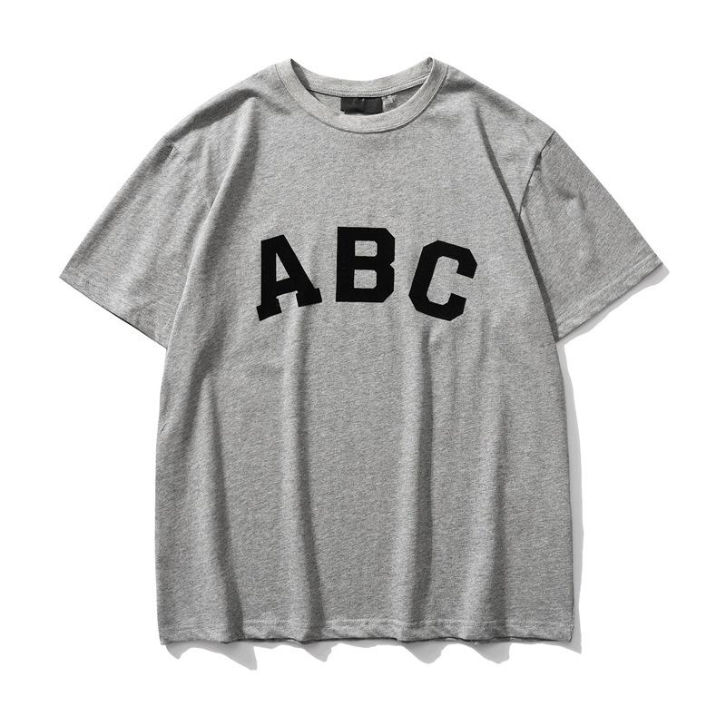Áo phông ngắn tay chữ ABC form rộng rãi