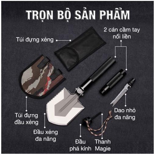 Dụng cụ sinh tồn 4 in 1 dành cho dân đi phượt leo núi