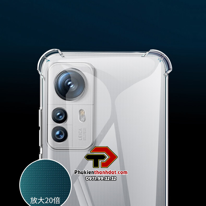 Ốp lưng Xiaomi 12T Pro dẻo trong suốt chống sốc bảo vệ camera sau