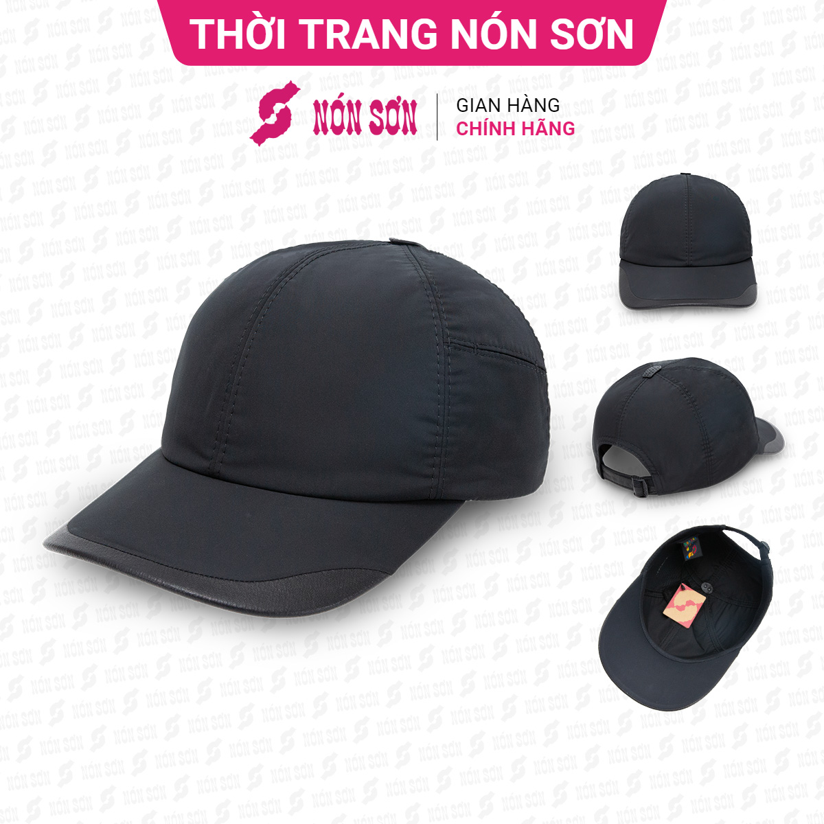 Mũ kết lưỡi trai nam nữ thời trang NÓN SƠN MC032-ĐN1
