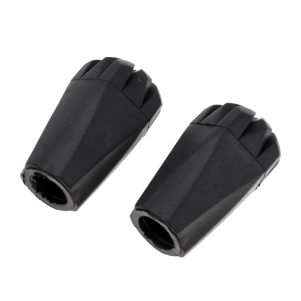 1 Pair of Hiking Pole Tips Walking Stick Protector Outdoor Sports Accessory