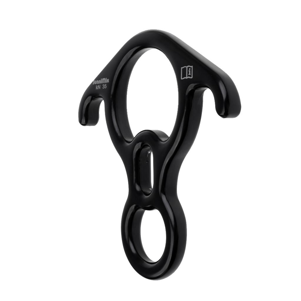 35KN Large Figure 8 Ring Rope Descender Belay Device Rappelling   Gear