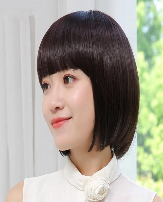 Tóc giả nữ hàn quốc tặng kèm lưới T48