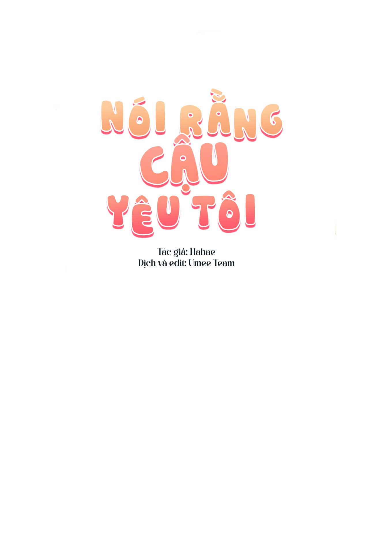 nói rằng cậu yêu tôi chapter 2 5