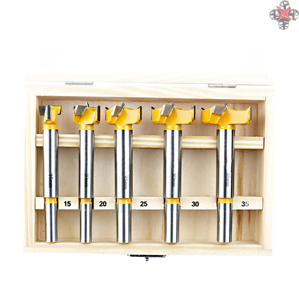 BITS BITS Set 5 Mũi Khoan Lỗ Bằng Thép Carbon