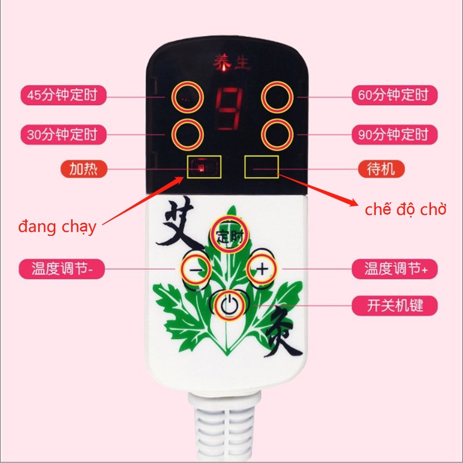 Mũ chườm nóng ngải cứu Mũ chườm nóng bằng điện hỗ trợ giảm đau đầu đau nửa đầu