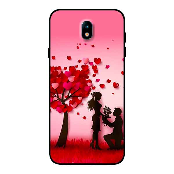 Ốp Lưng in cho Samsung J7 Pro Mẫu NỀN TRÁI TIM 1 - Hàng Chính Hãng