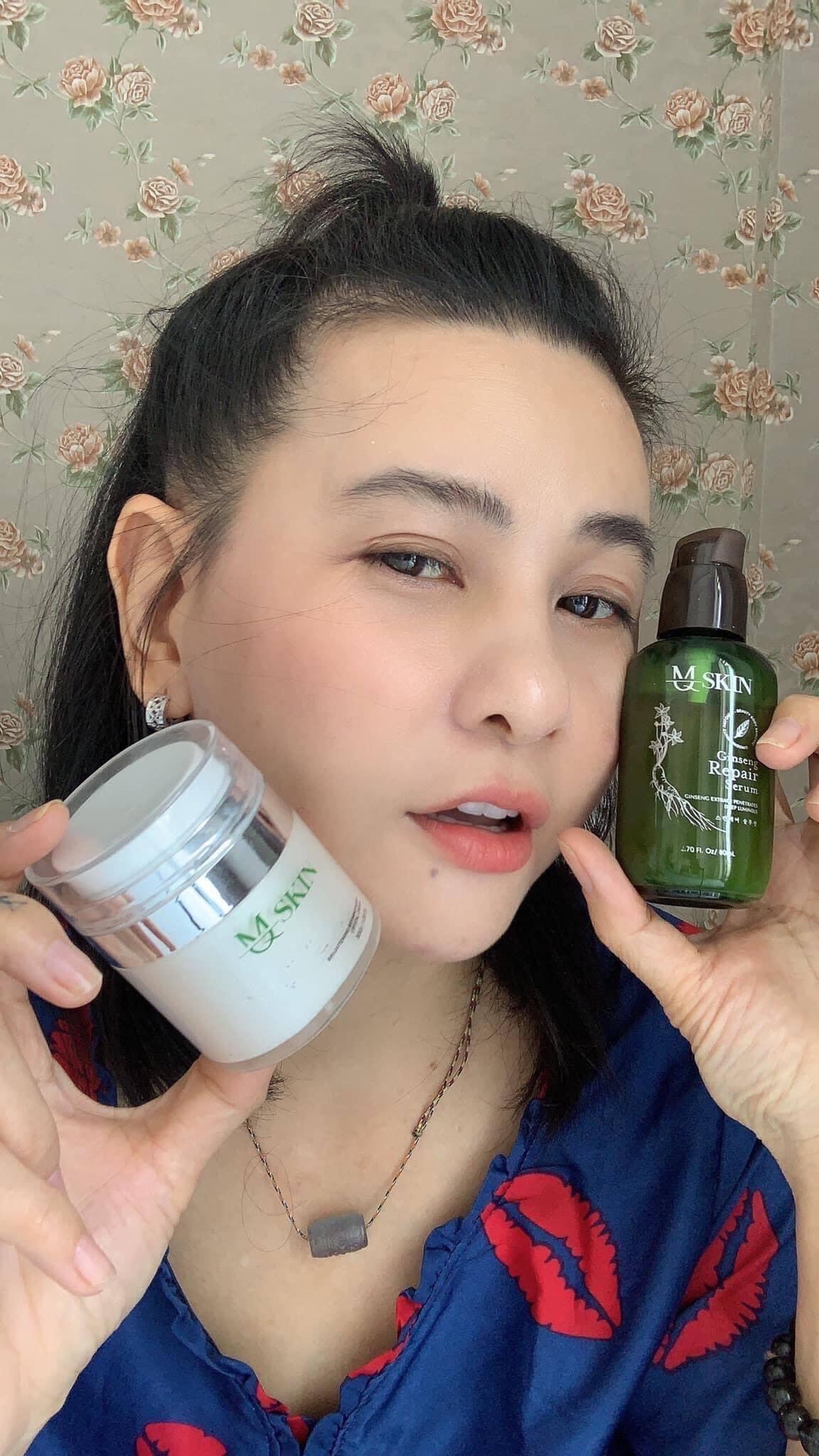 Serum thay da nhân sâm Mqskin tái tạo da nhân sâm giúp giảm trắng da, hồng da, thâm nám, tàn nhang và giảm mụn