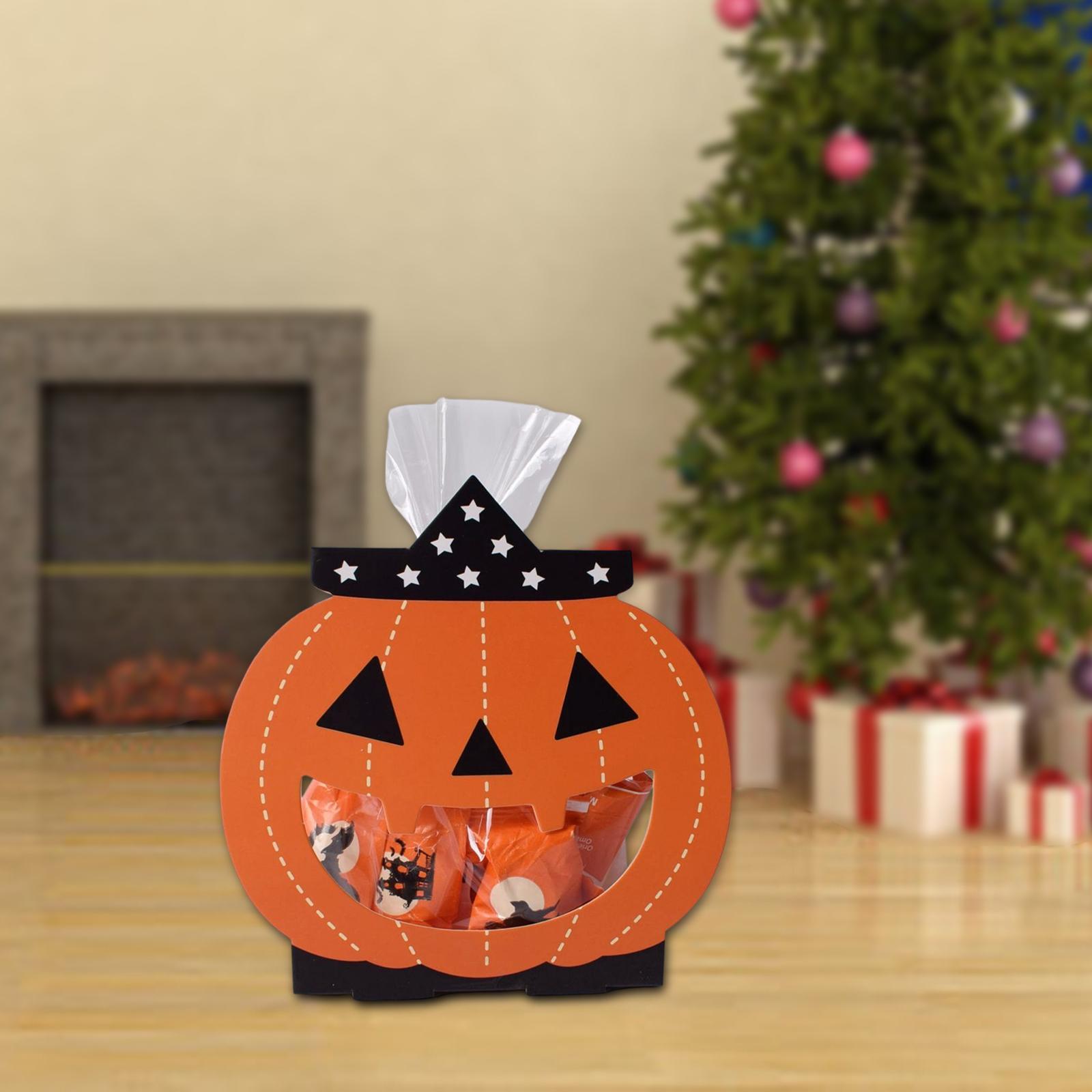 8x Halloween Candy Boxes Gift Boxes cake Bakery Party Favors Muffin