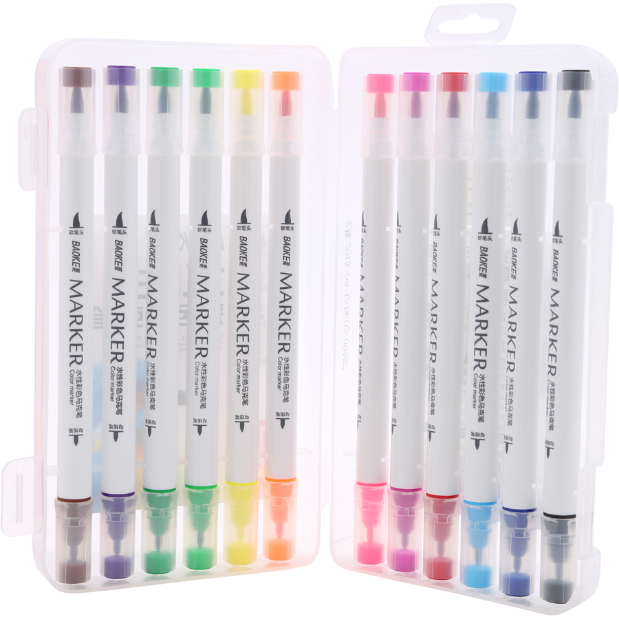 Bút lông hai đầu Marker Baoke - D289