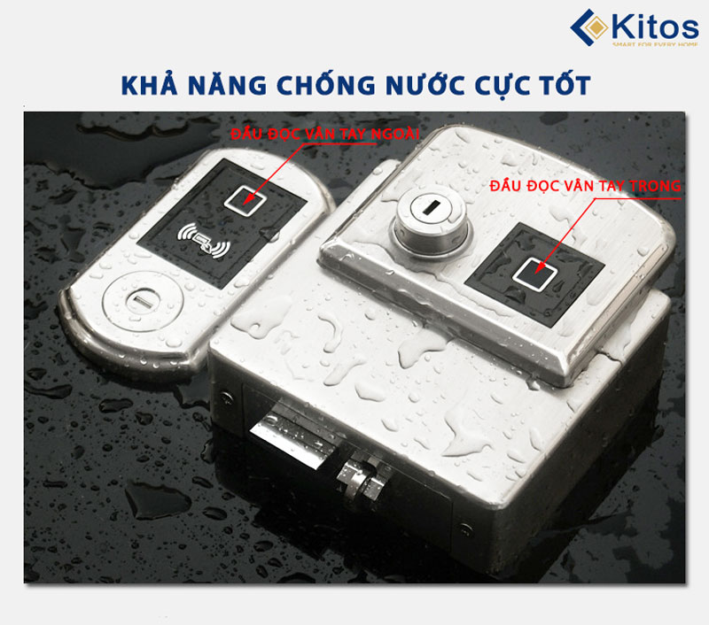 Khóa thông minh Kitos KT-DL02 Pro vân tay 2 chiều