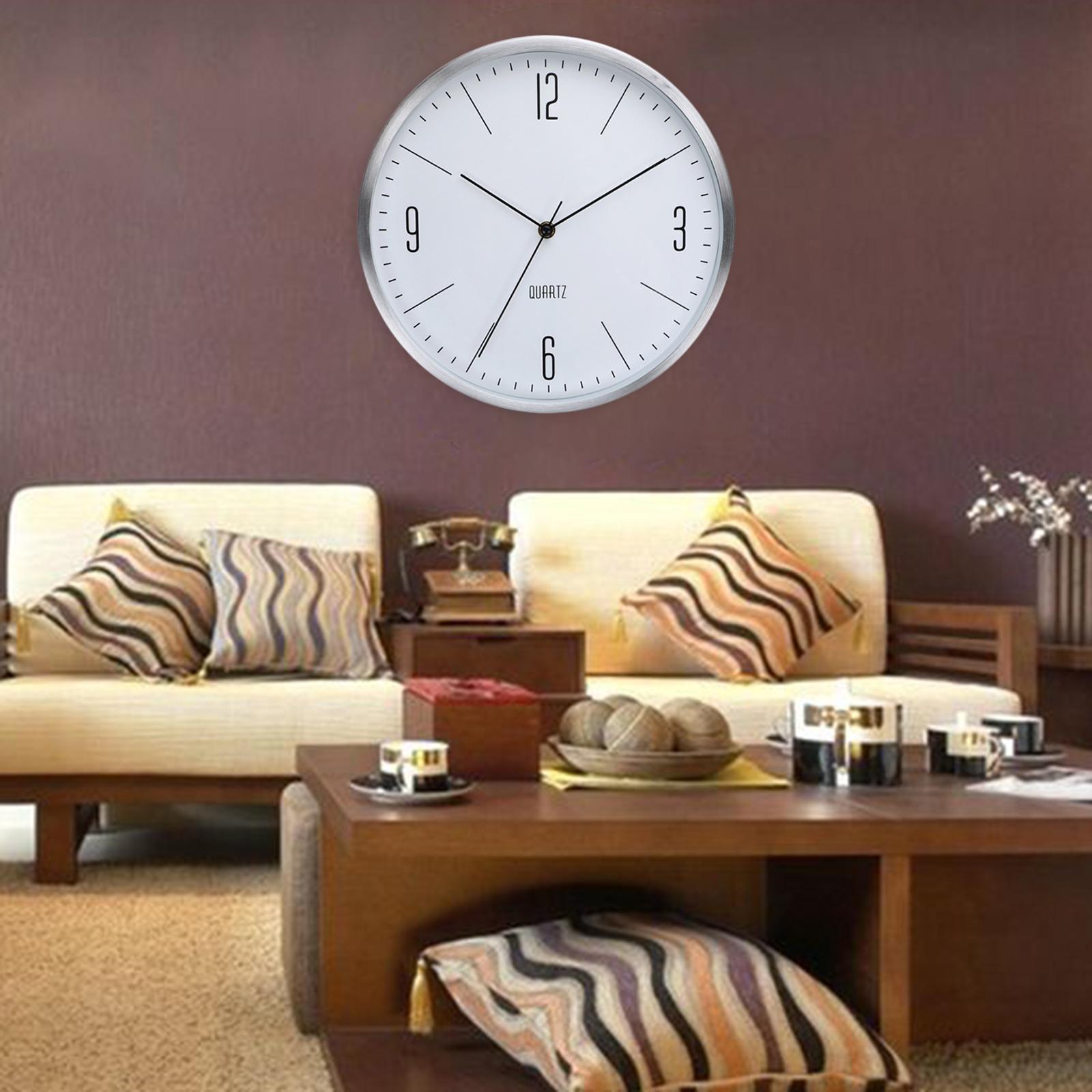Simple Wall Clock Silent Quartz Clock Wall Hanging Clocks for School Living Room Decoration