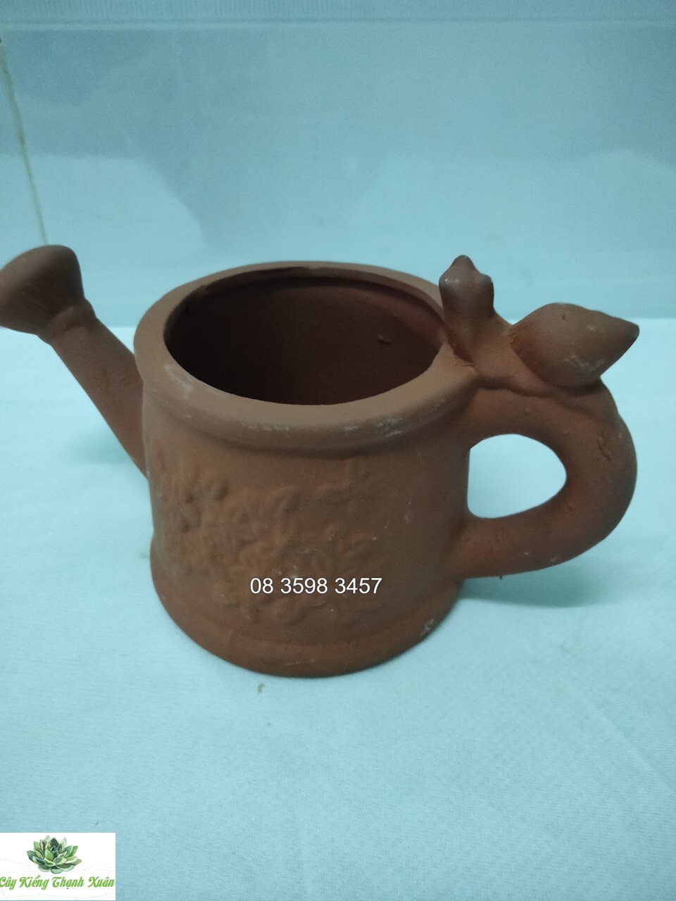 Chậu Trồng Cây Sen Đá, Xương Rồng, Chậu Đất Nung Bình Tưới Có Lỗ Thoát Nước Cây Kiểng Thạnh Xuân