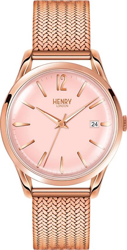 Đồng Hồ Dây Thép Không Gỉ Henry London HL39-M-0166 Shoreditch (38.5mm) + Dịch Vụ Khắc Tên