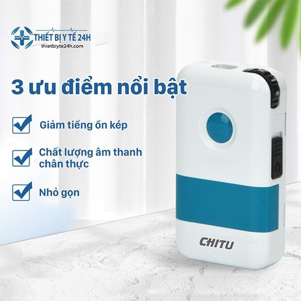 Máy trợ thính có dây Chitu cao cấp,Tai nghe trợ thính có dây khuếch đại âm thanh,loại bỏ tạp âm siêu lọc tiếng ồn