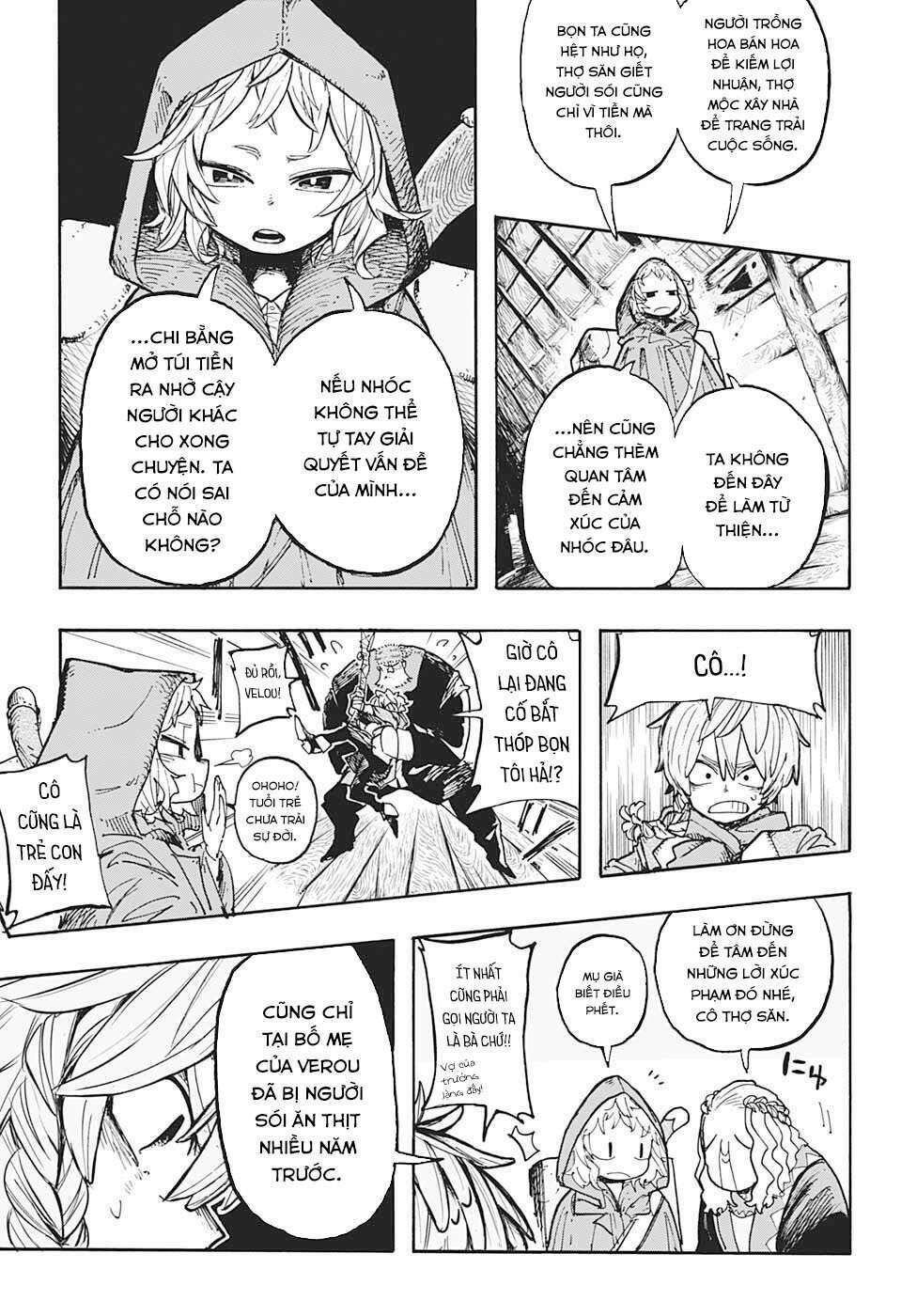 hội thợ săn: khăn đỏ chapter 1 16