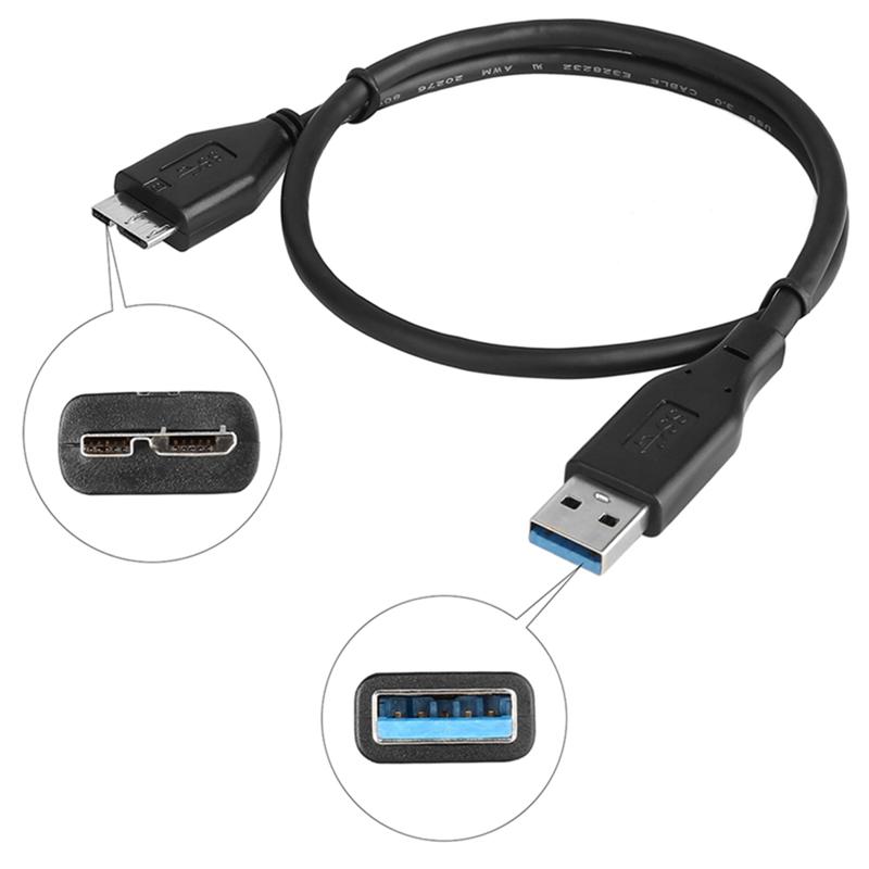 Tốc độ cao USB 3.0 Cáp Loại A nam sang USB 3.0 Micro B chuyển đổi cáp bộ chuyển đổi cho ổ cứng bên ngoài