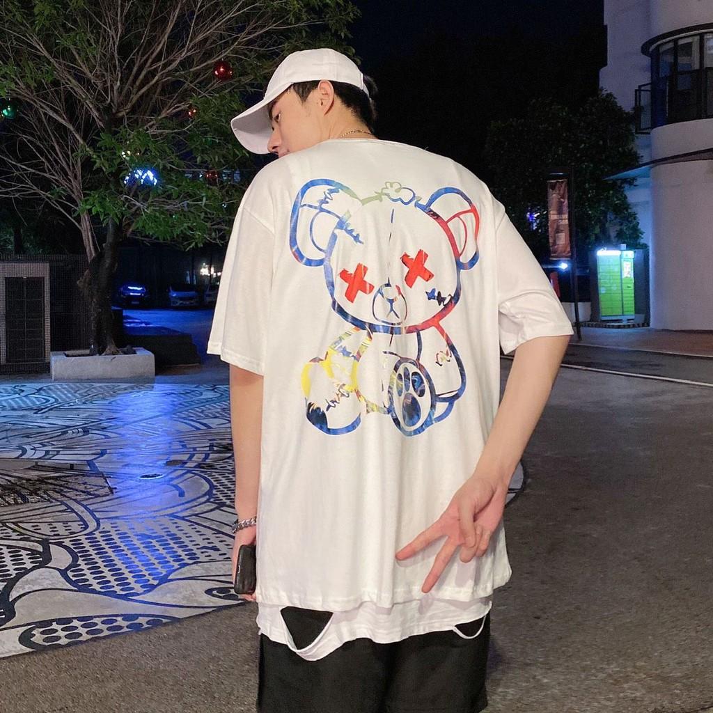 Áo Thun TSHIRT Màu Đen Trắng Form Rộng UNISEX GẤU DEAD,Áo Thun Gấu Missout Cute Form Rộng Tay Lỡ Unisex Hot Hit