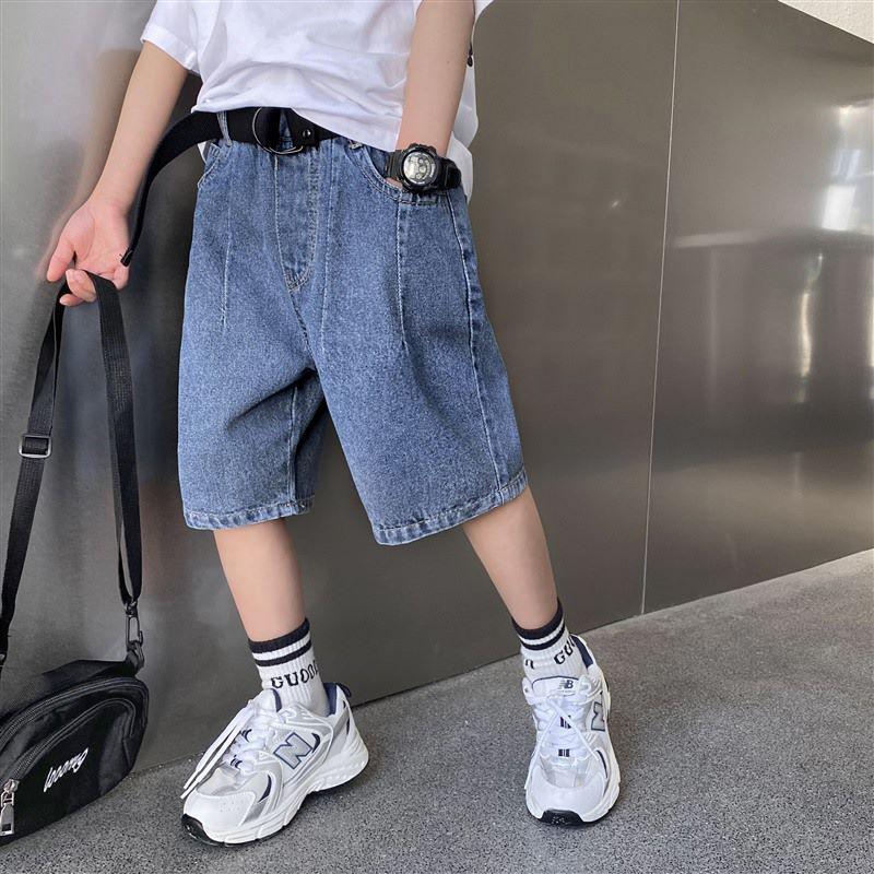 QN20 Size120-160 (20-20kg) Quần short jean quần lửng bé trai size đại Thời trang trẻ Em hàng quảng châ