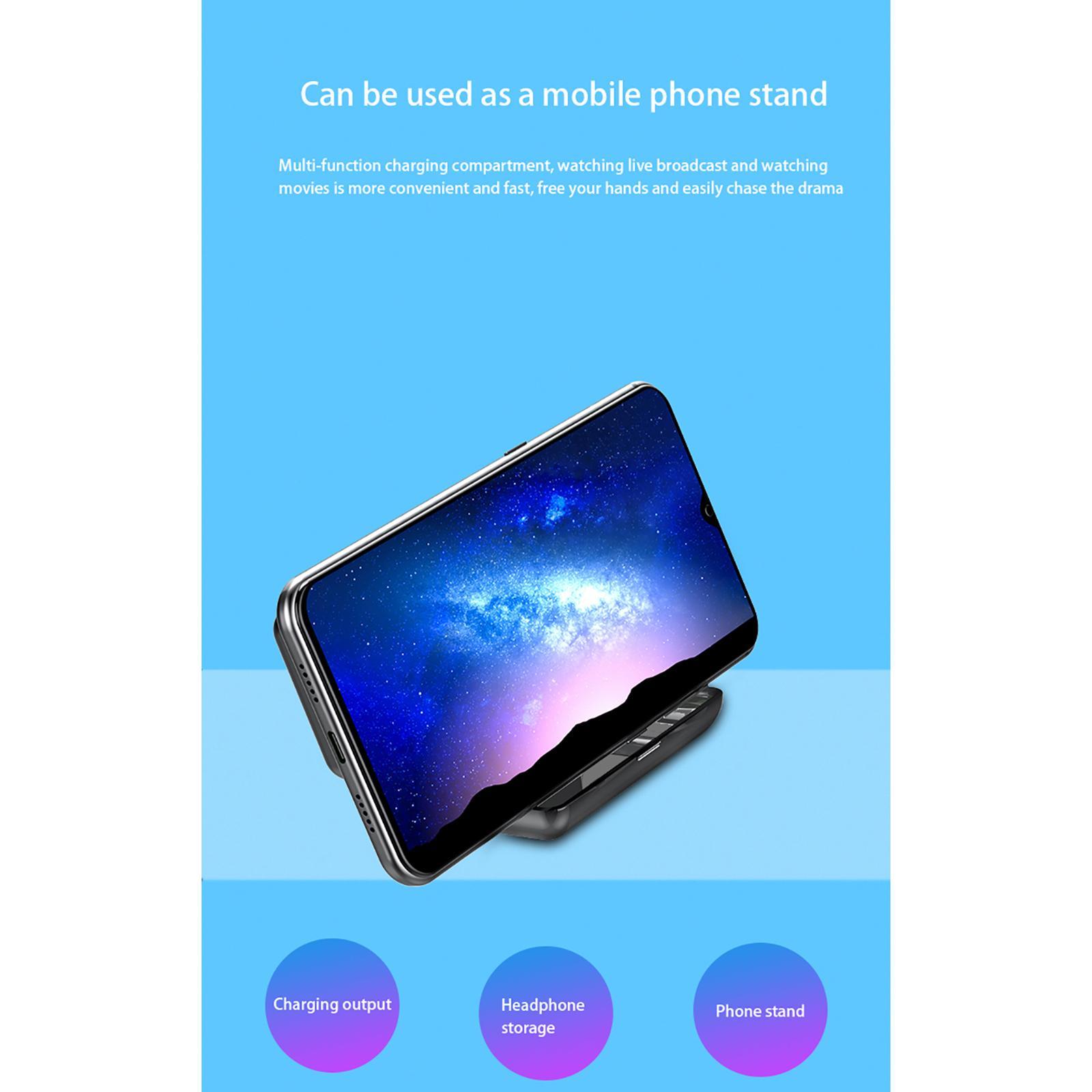 Ear Stereo Bluetooth 5.0 Earphone Headphone Black