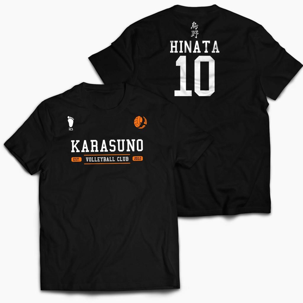 Áo thun Haikyuu Karasuno T shirt Hinata Tsukishima Cosplay Kageyama