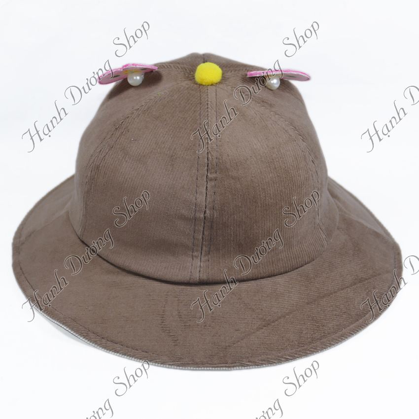 Mũ tai bèo bucket cho bé gái 2 - 3 tuổi, kiểu dáng dễ thương, ngộ nghĩnh, chất vải mềm mại - Hạnh Dương