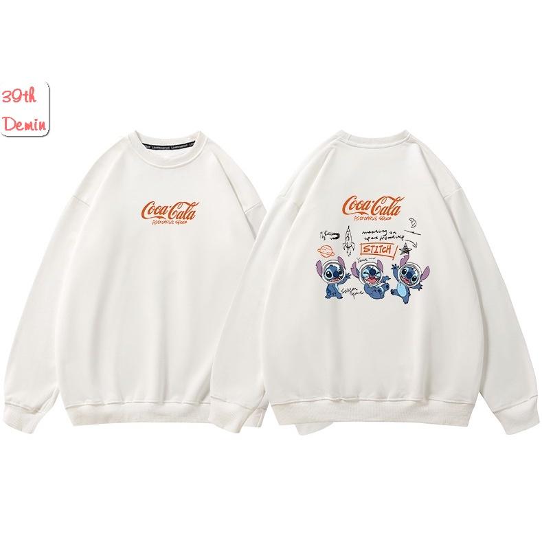 Áo nỉ COCACOLA phong cách Hip Hop graffiti sweater unisex Form rộng Free Size