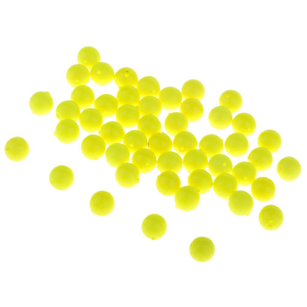 50pcs Ultralight Fishing Float Balls EVA Foam Indicators Drift Ball Bobbers Fishing Accessories