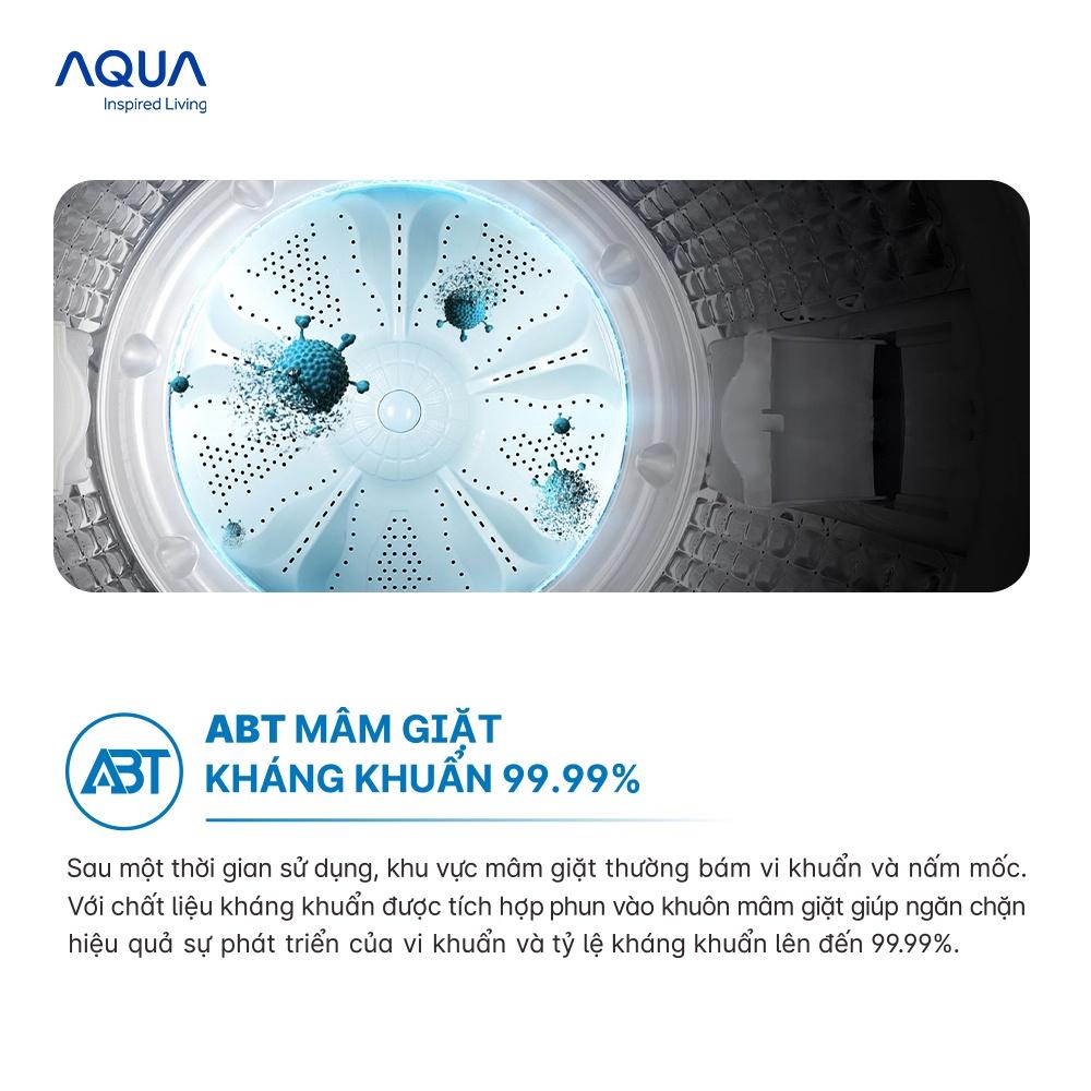 Máy giặt cửa trên Aqua 11kg AQW-DR110FT.PS - Hàng chính hãng - Chỉ giao HCM, Hà Nội, Đà Nẵng, Hải Phòng, Bình Dương, Đồng Nai, Cần Thơ