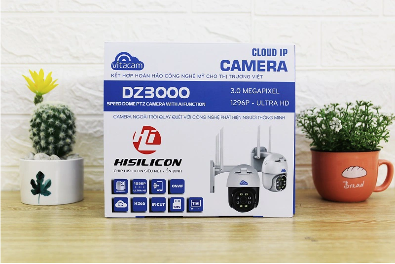 CAMERA NGOÀI TRỜI VITACAM DZ3000 3.0MP- XOAY 355 độ-HÌNH ẢNH ULTRA HD