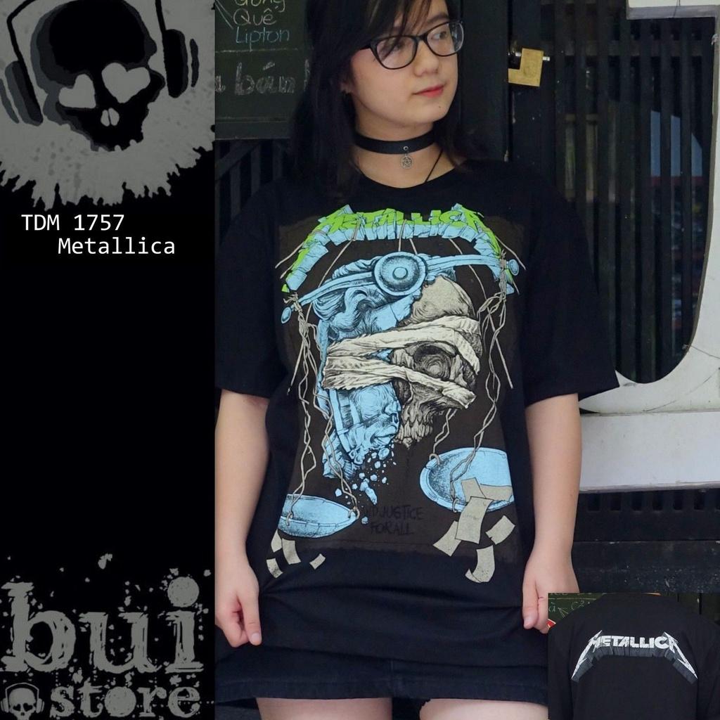 Áo Rock band tee: áo phông 100% cottong - hàng Thái Lan - Metallica TDM 1757