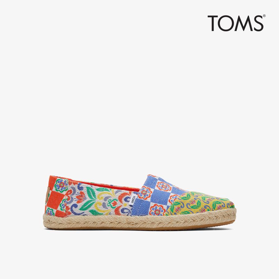 Giày Lười Nữ TOMS Alpargata Rope - Đỏ Nhiều màu - 37