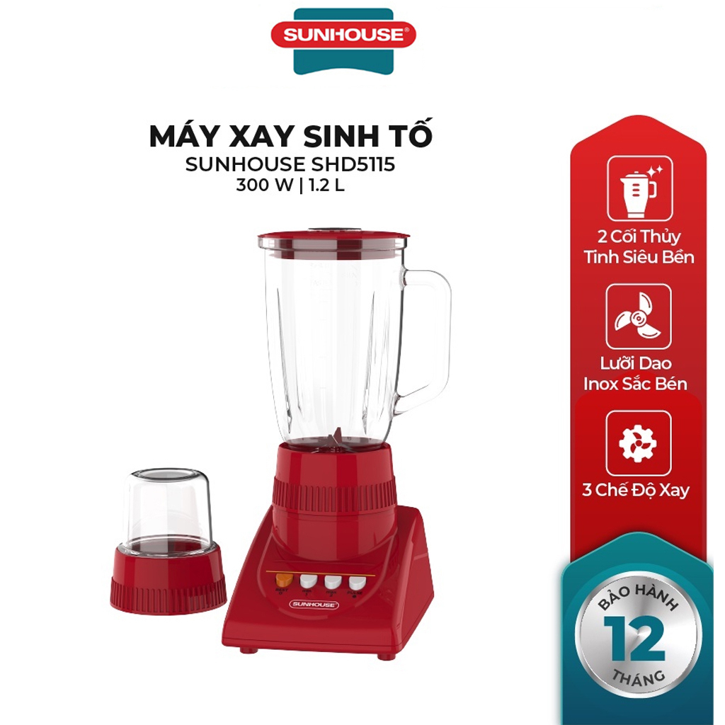 Máy xay sinh tố SUNHOUSE SHD5115 - Hàng chính hãng