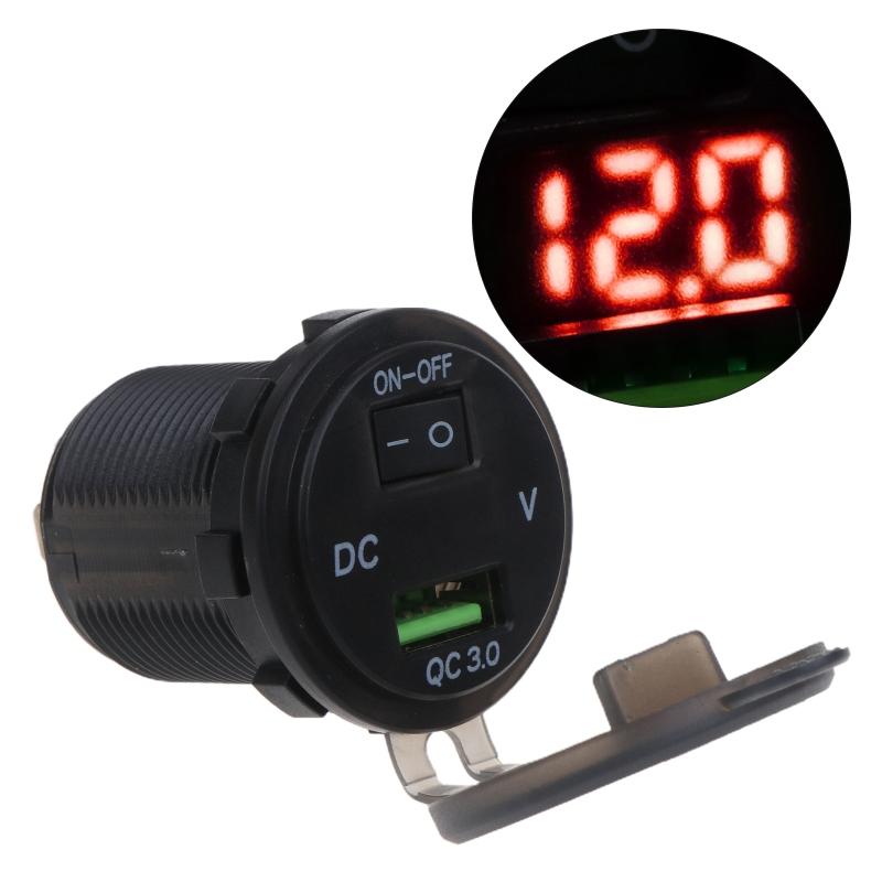 Universal 12V USB Car Boat Sạc ổ cắm cho cổng ổ cắm Bộ sạc USB QC 3.0