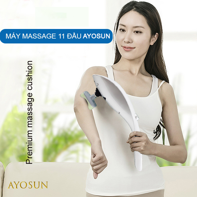 Chính hãng Ayosun- Máy massage cầm tay 11 đầu Ayosun Hàn Quốc