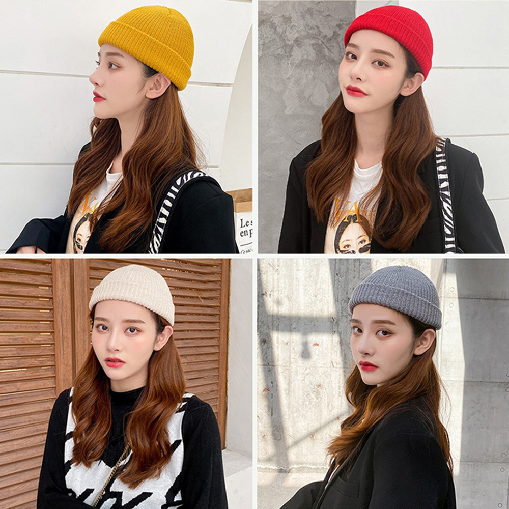 Mũ len tròn dệt kim thu đông beanie kiểu yuppie dưa hấu phong cách hipop dành cho cả nam và nữ nhiều màu - Smice House