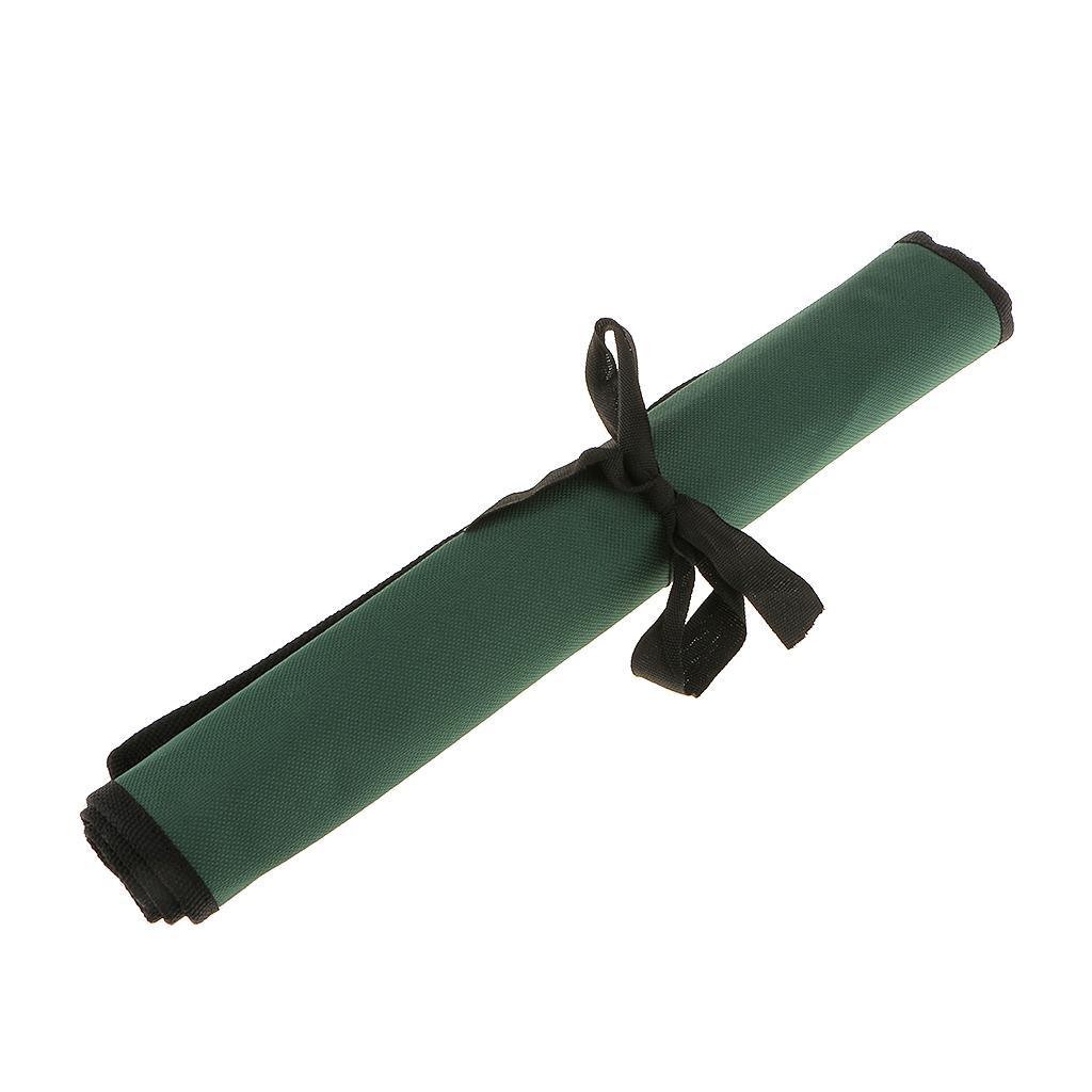 Wrap-Up 10&14 Pockets Tool Roll Canvas Spanner Wrench Tool Storage Bag Pouch
