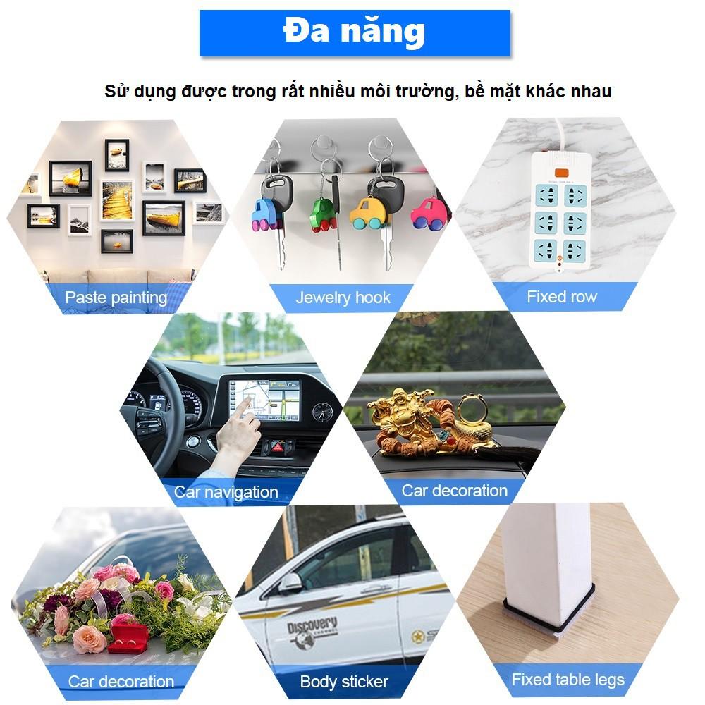 Băng dính 2 mặt trong suốt - Băng keo - Chịu lực cao, Dán trên mọi bề mặt