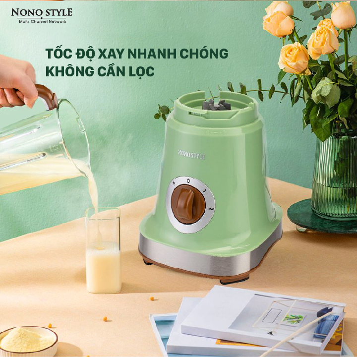 Máy Xay Sinh Tố Đa Năng NONOSTYLE (1,8L - 500W) - Hàng Chính Hãng