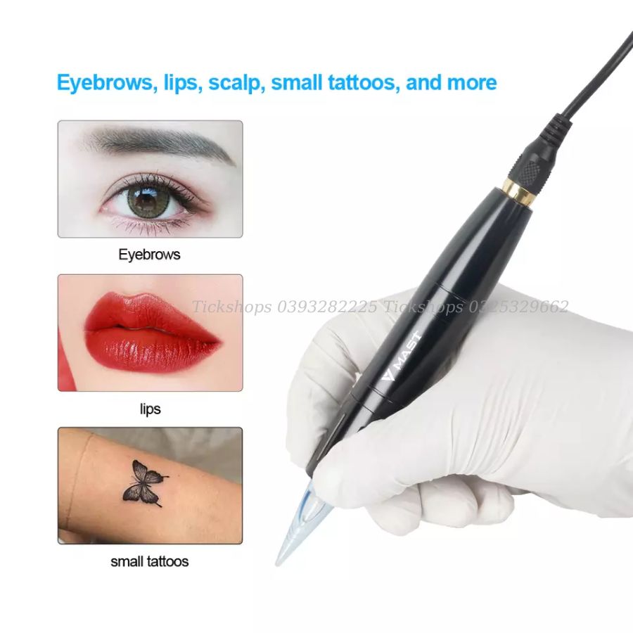 MÁY PEN MAST WQ4905 phun xăm tattoo, mày, mí có video ảnh thật HD sử dụng