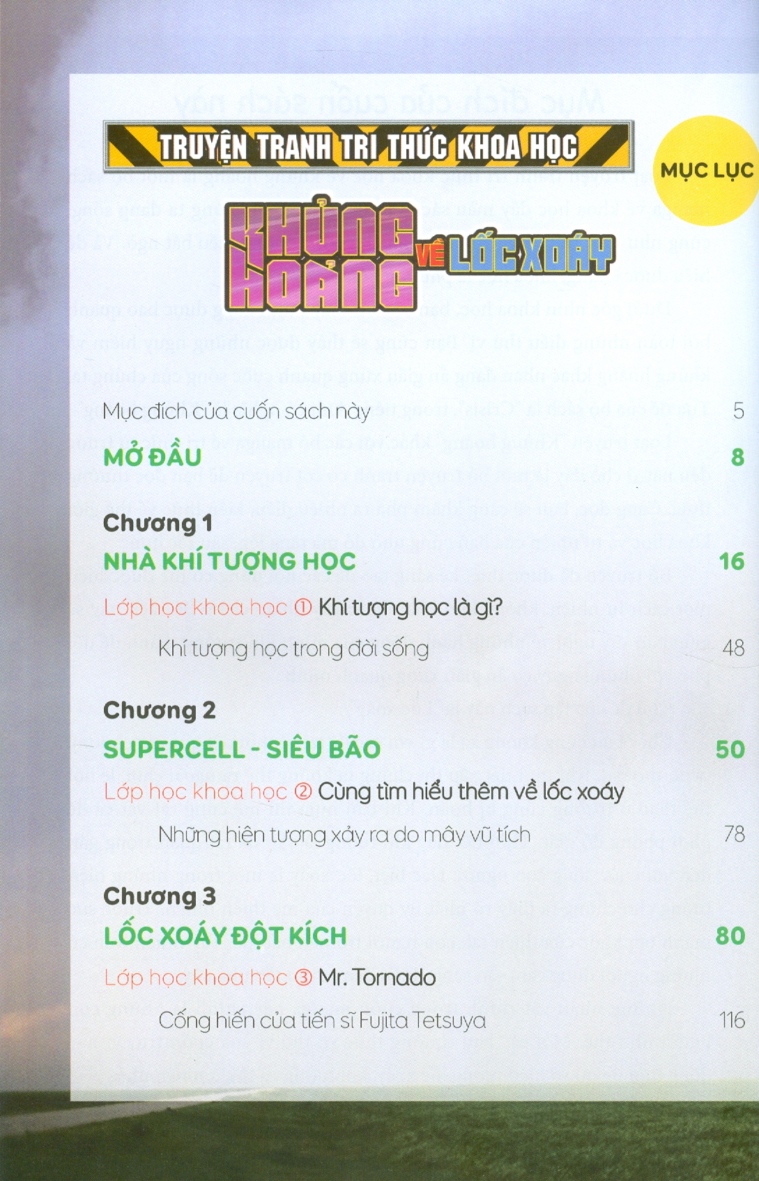 Truyện Tranh Tri Thức Khoa Học - KHỦNG HOẢNG VỀ LỐC XOÁY