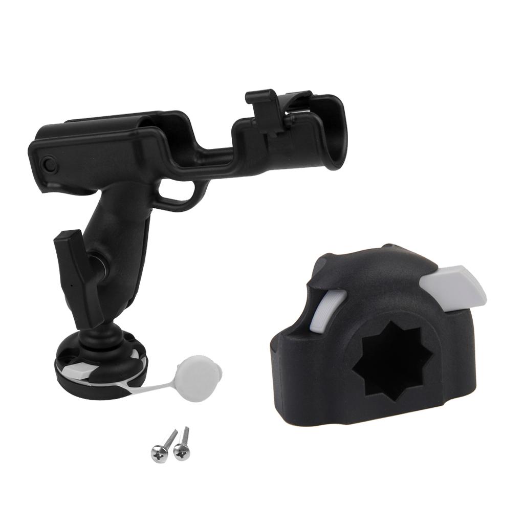 Adjustable 360 Degree Boat Kayak Fishing Rod Holder Rack Rest & Mount Base